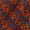 Cotton Authentic Bagru Maroon Colour Geometric Block Print Fabric 9421PW