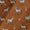 Buy Cotton Authentic Bagru Brown Colour Horse Motif Block Print Fabric Online 9421QN