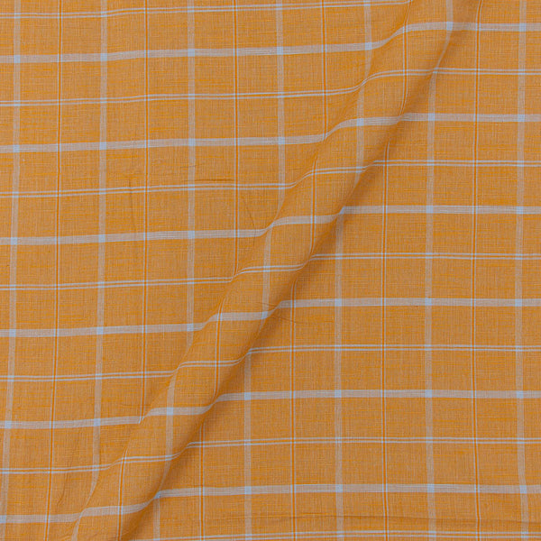 Slub Cotton Pastel Orange Colour Checks 45 Inches Width Fabric freeshipping - SourceItRight