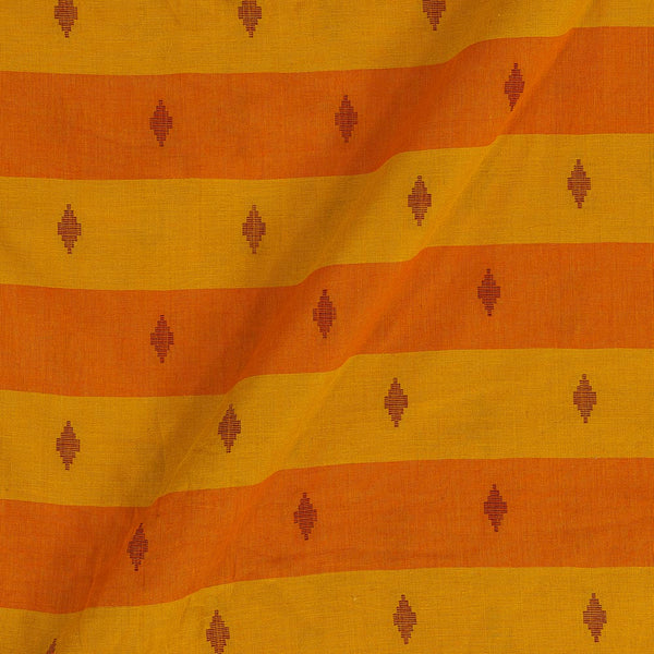 Self Jacquard Cotton Mustard Orange Colour 42 inches Width Panel Stripes Fabric freeshipping - SourceItRight