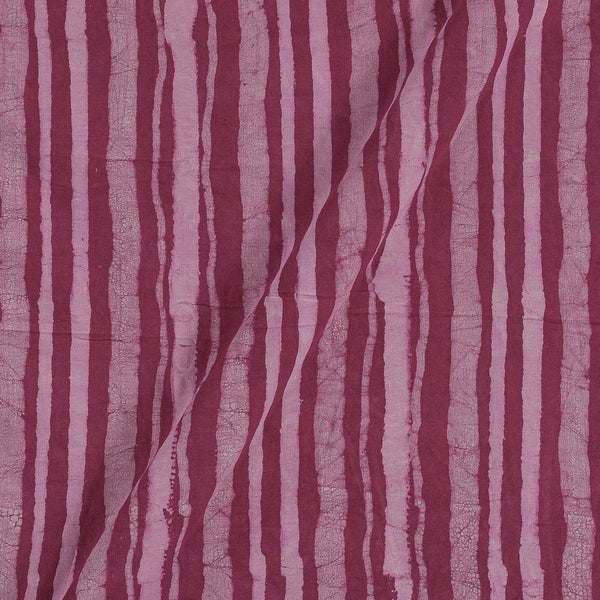 Dabu Cotton Rosewood Colour Stripe Hand Block Print 43 Inches Width Fabric freeshipping - SourceItRight