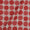 Dabu Cotton Brick Red Colour Geometric Block Print Fabric freeshipping - SourceItRight