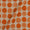 Dabu Cotton Orange Colour Geometric Block Print Fabric freeshipping - SourceItRight