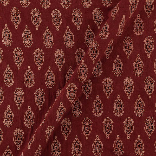 Gamathi Cotton Double Kaam Maroon Colour Ethnic Print Fabric Online 9445AHD