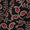 Gamathi Cotton Black Colour 46 Inches Width Floral Double Kaam Natural Print Fabric freeshipping - SourceItRight