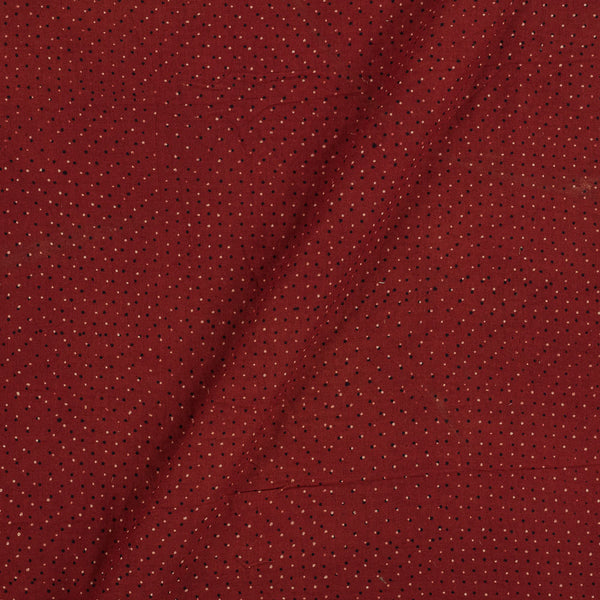 Gamathi Cotton Maroon Colour Geometric Double Kaam Natural Print 45 Inches Width Fabric freeshipping - SourceItRight