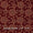 Gamathi Cotton Natural Dyed Geometric Print Maroon Colour 45 Inches Width Fabric freeshipping - SourceItRight