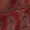 Ajarakh Cotton Brick Red Colour Natural Dye Leaves Print Fabric 9446LR Online