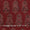 Ajarakh Cotton Brick Red Colour Natural Dye Leaves Print Fabric 9446LR Online