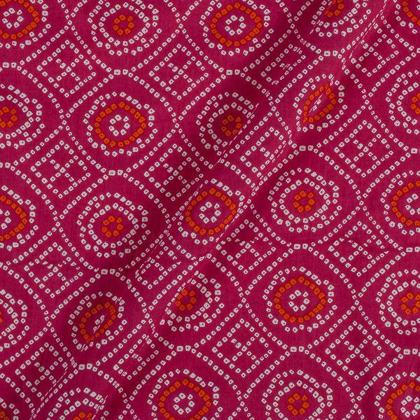 Soft Cotton Candy Pink Colour Bandhani Print 42 Inches Width Fabric freeshipping - SourceItRight