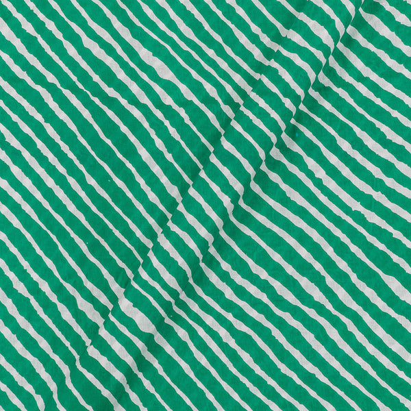 Soft Cotton Rama Green Colour 42 Inches Width Leheriya Print Fabric freeshipping - SourceItRight