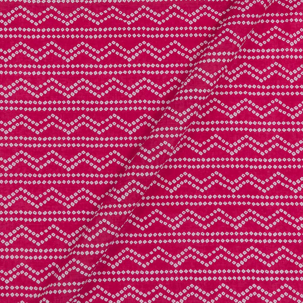 Soft Cotton Crimson Pink Colour Bandhani Print 43 Inches Width Fabric freeshipping - SourceItRight
