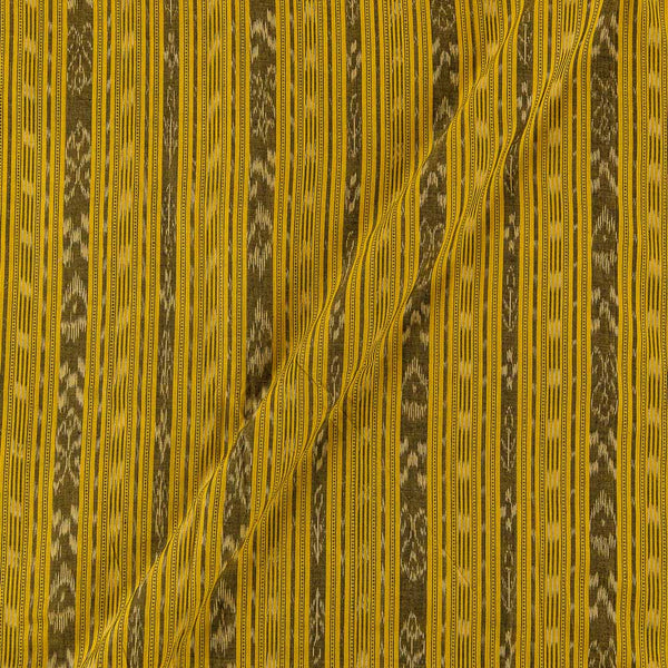Cotton Sambalpuri Ikat Pattern Lime Yellow Colour 42 Inches Width Fabric freeshipping - SourceItRight