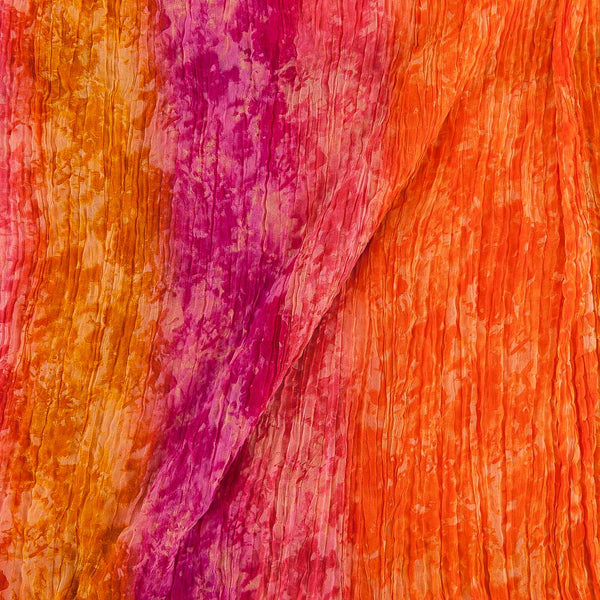 Buy Crush Georgette Multi Colour Shibori Pattern Fabric 9493J Online