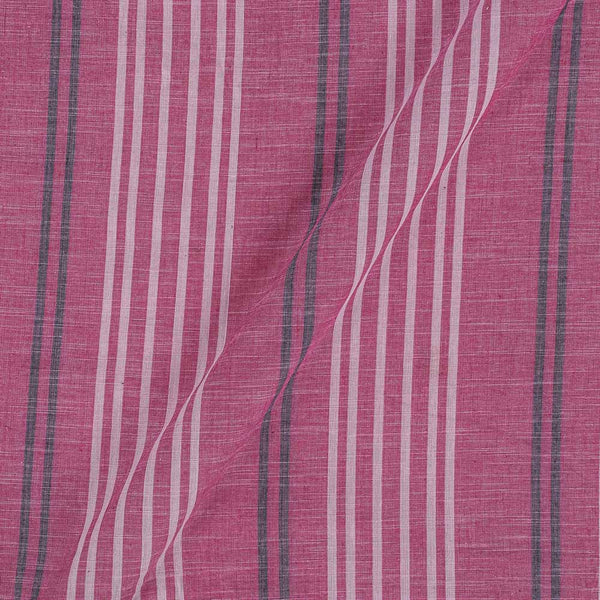 Slub Cotton Cherry Pink Colour 43 Inches Width Striped Fabric freeshipping - SourceItRight