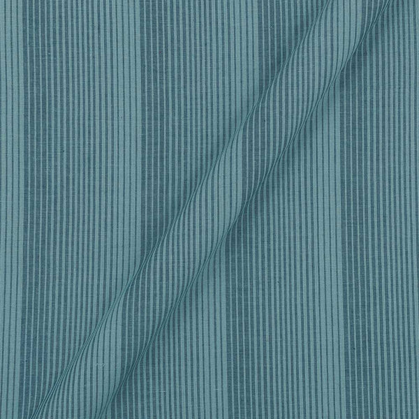 Slub Cotton RIB Stripes Steel Blue Colour 43 Inches Width Washed Fabric freeshipping - SourceItRight