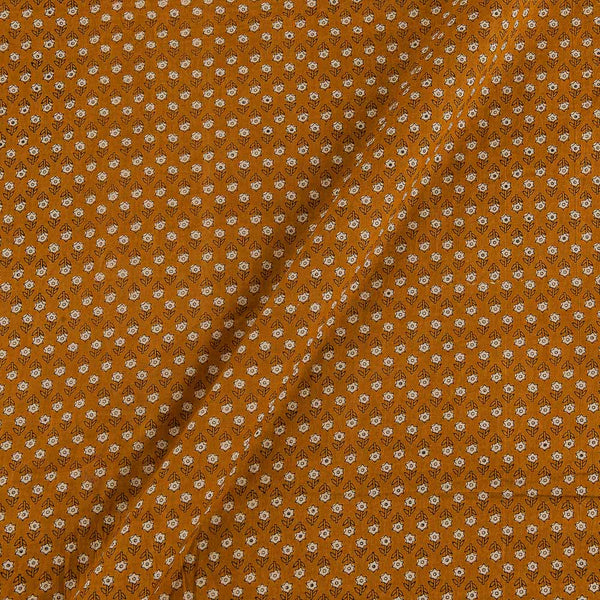 Cotton Olive Colour Geometric Print Fabric 9501AF