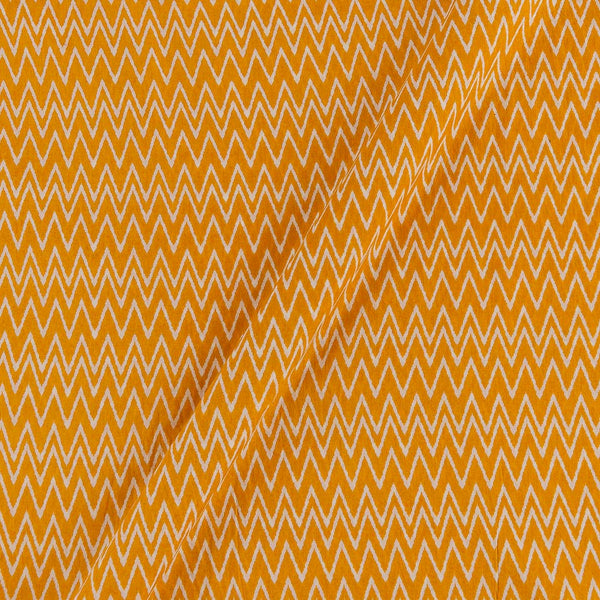 Buy Cotton Mustard Yellow Colour Geometric Print  Fabric Online 9501CE