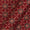 Gaji Brick Red Colour Geometric Print Fabric freeshipping - SourceItRight