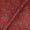Ajrakh Pattern Natural Dyed Mashru Gaji Brick Red Colour Jaal Block Print Fabric Online 9506SH