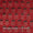 Ajrakh Pattern Natural Dyed Mashru Gaji Brick Red Colour Floral Block Print Fabric Online 9506SY