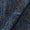 Ajrakh Pattern Natural Dyed Mashru Gaji Steel Blue Colour Block Print Fabric Online 9506TK