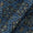 Ajrakh Pattern Natural Dyed Mashru Gaji Steel Blue Colour Block Print Fabric Online 9506TL