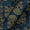 Mashru Gaji Steel Blue Colour Ajrakh Hand Block Print Fabric Online 9506UO2