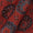 Mashru Gaji Brick Red Colour Ajrakh Hand Block Print Fabric Online 9506US1