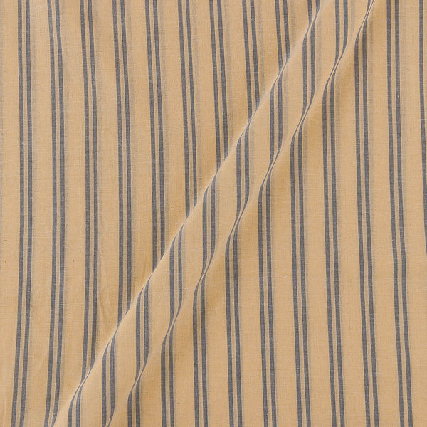Slub Cotton Pale Yellow Colour Stripes 43 Inches Width Fabric freeshipping - SourceItRight