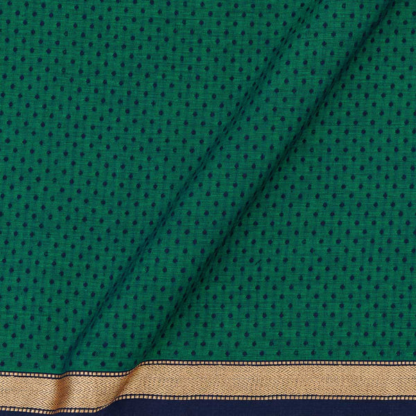 South Cotton Peacock Green Two Tone Two Tone Two Side Gold Border 40 Inches Width Fabric freeshipping - SourceItRight