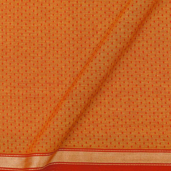 South Cotton Orange Two Tone Two Side Gold Border 40 Inches Width Fabric freeshipping - SourceItRight