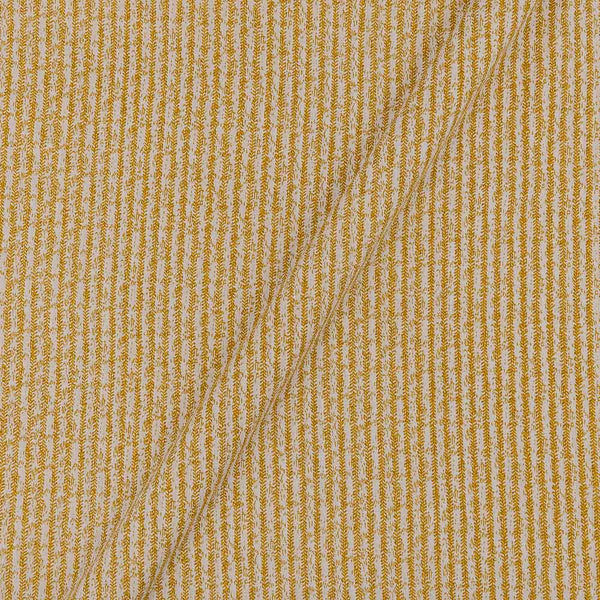 Cotton Off White & Mustard Colour 42 Inches Width Abstract Print Fabric freeshipping - SourceItRight