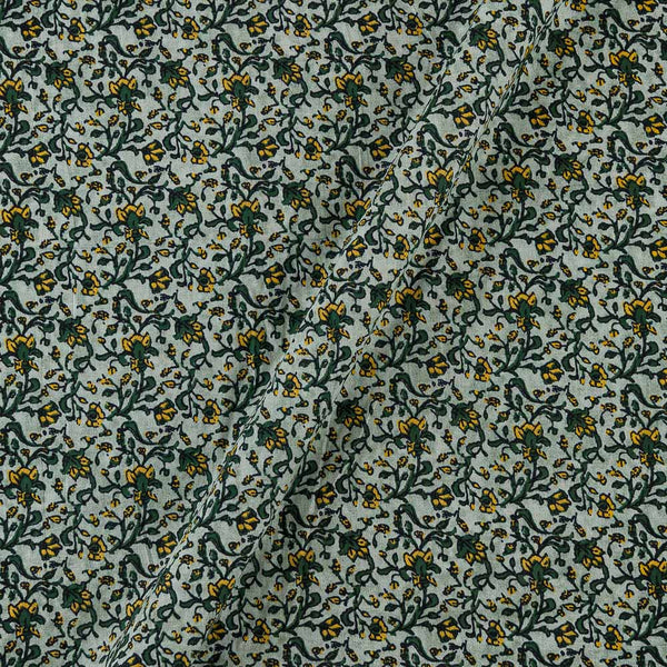 Cotton Oil Green Colour Jaal Print Fabric Online 9562AP2