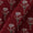 Cotton Barmer Ajrakh Maroon Colour Floral Print 42 Inches Width Fabric