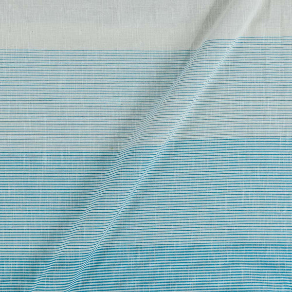 Cotton Off White To Blue Colour 45 inches width Shaded Stripes Cotton Fabric freeshipping - SourceItRight