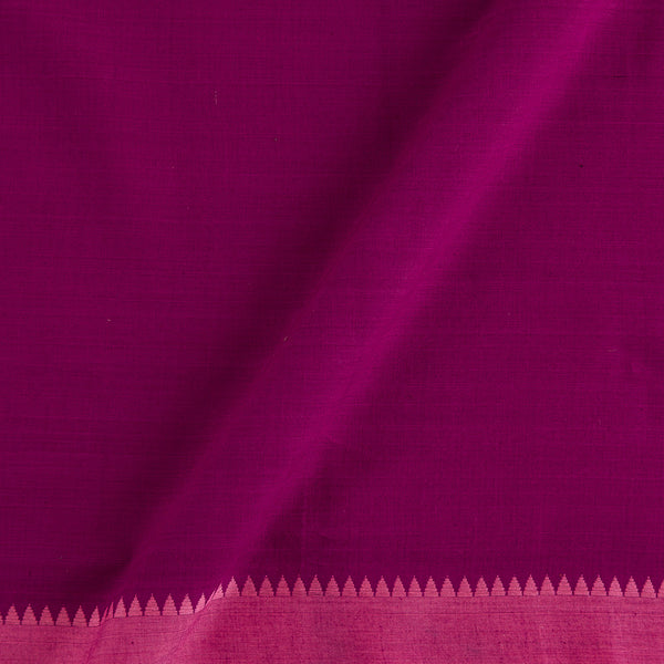 Buy South Cotton Deep Purple Colour with Temple Border Fabric 9579 online