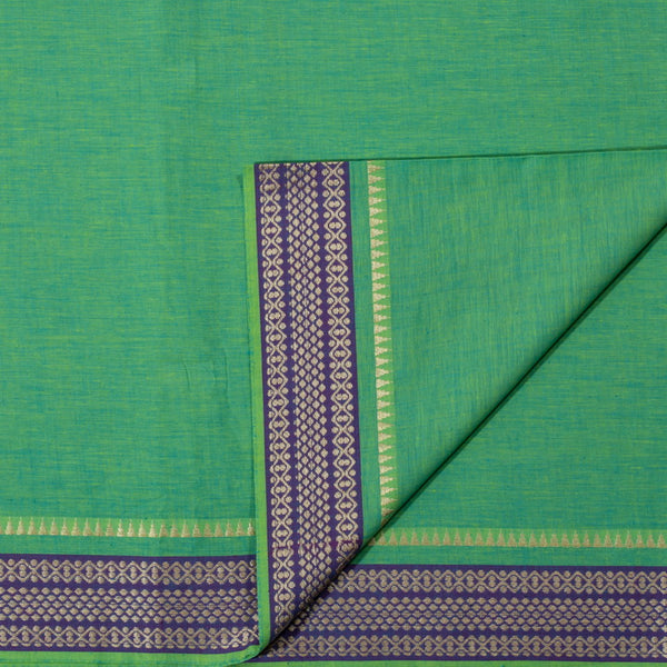 Cotton Green To Blue Two Tone One Side Jacquard Border Fabric freeshipping - SourceItRight