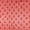 Mashru Gaji Coral Colour Floral Butta Hand Block Discharge Print Fabric Online 9582AN