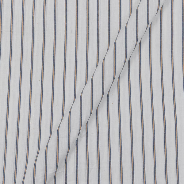 Slub Cotton White Colour 43 Inches Width Stripes Fabric freeshipping - SourceItRight