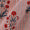 Slub Cotton Peach Colour Stripes with Floral Butta Print Fabric Online 9589K