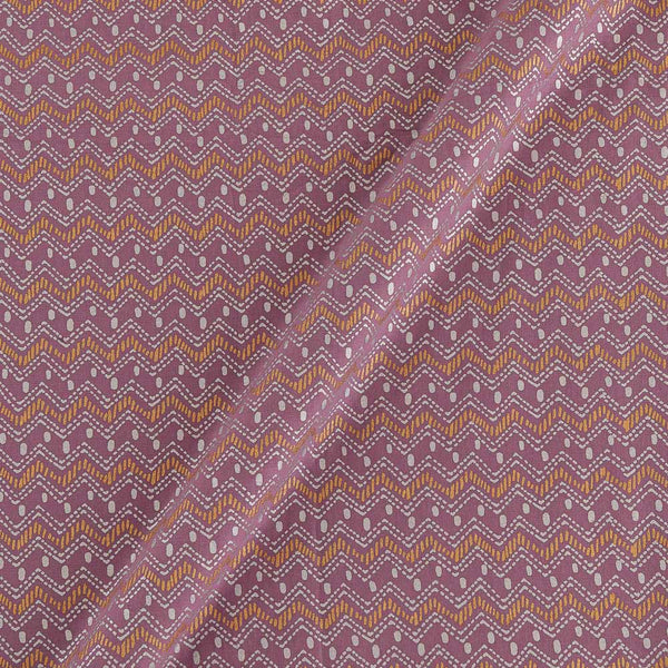 Soft Cotton Dusty Pink Colour Geometric Foil Block Print Fabric 9614H