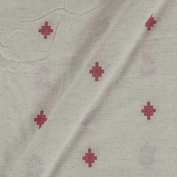 Cotton Flex Off White Colour Geometric Pattern Jacquard Fabric freeshipping - SourceItRight