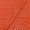 Cotton Tangerine Orange Colour 46 Inches With Brasso Effect Wax Batik Fabric freeshipping - SourceItRight
