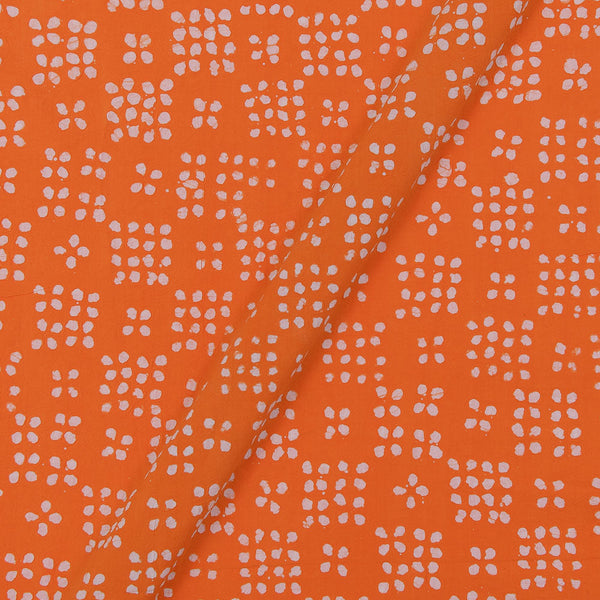 Cotton Orange Colour 43 Inches Width Brasso Effect Wax Batik Fabric freeshipping - SourceItRight