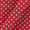 Cotton Coral Red Colour Brasso Effect Polka Wax Batik Fabric Online 9658JC