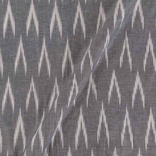 Buy Cotton Carbon Grey Colour Woven Ikat Type Cotton Fabric 9681AR Online