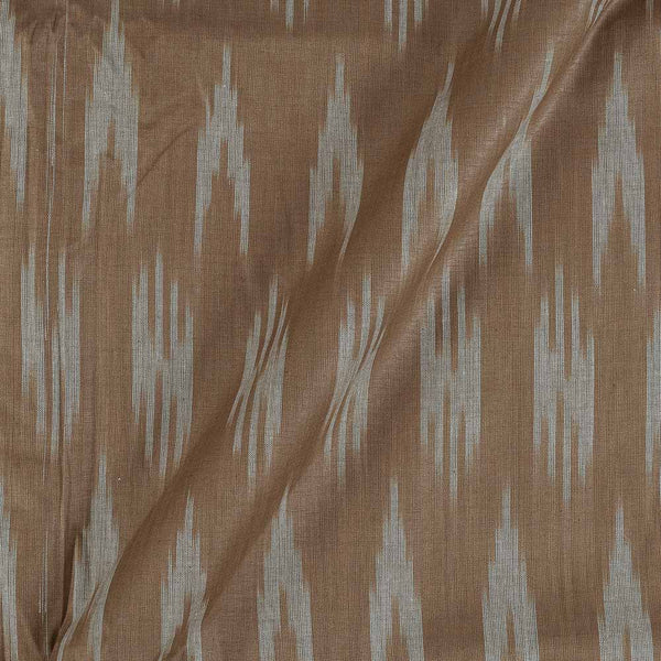 Cotton Dark Beige Colour Woven Ikat Type Fabric freeshipping - SourceItRight