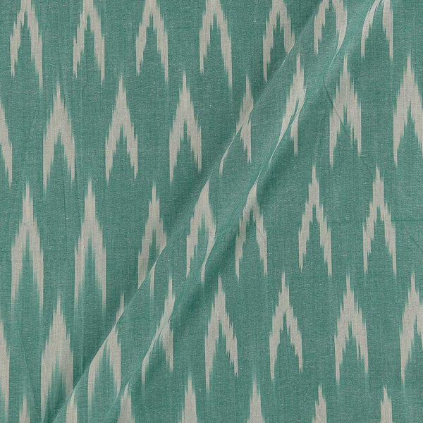 Cotton Mint Cross Tone [Mint Green X White] Woven Ikat Type Cotton Fabric 9681G