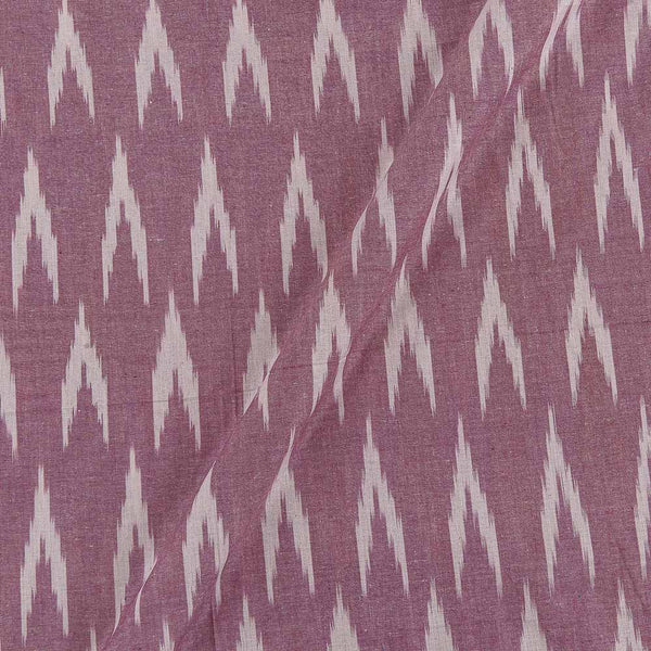 Cotton Magenta X White Cross Tone Woven Ikat Type Fabric Online 9681HP